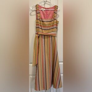 Talbots Colorful Striped Dress